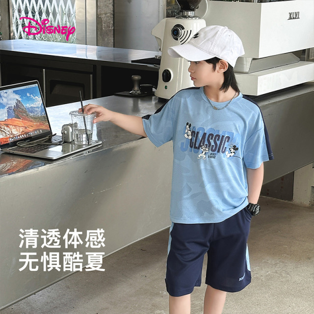 12075814.迪士尼儿童短袖套装(运动米奇套装)