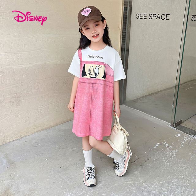 12075732.迪士尼DISNEY女童连衣裙(印花背带)