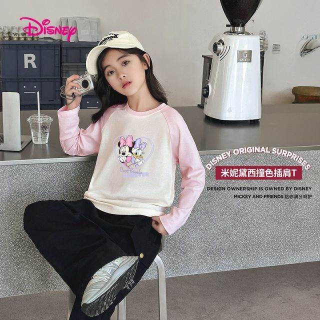 12075703.迪士尼DISNEY春新款儿童长袖T恤（N美式米奇）