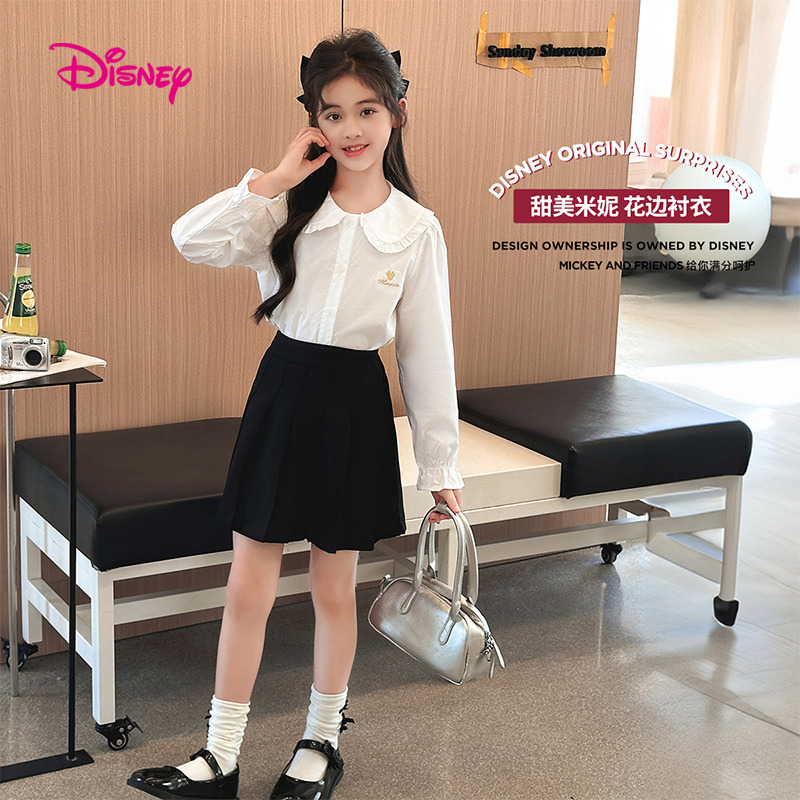 12075668.迪士尼DISNEY长袖衬衫(N米妮花边学院)