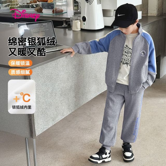 12075563.迪士尼DISNEY秋冬绒套装立领拉链外出服(N运动米奇)