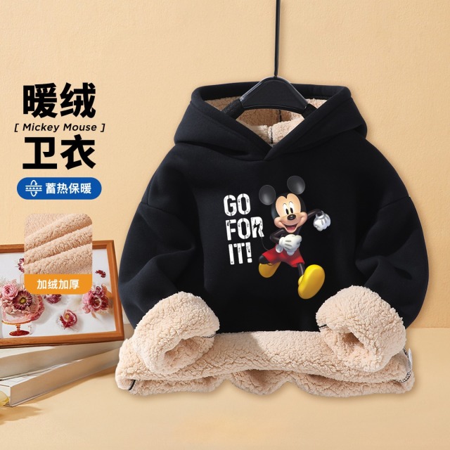 12075561.迪士尼DISNEY秋冬加绒连帽卫衣(加绒帽衫)