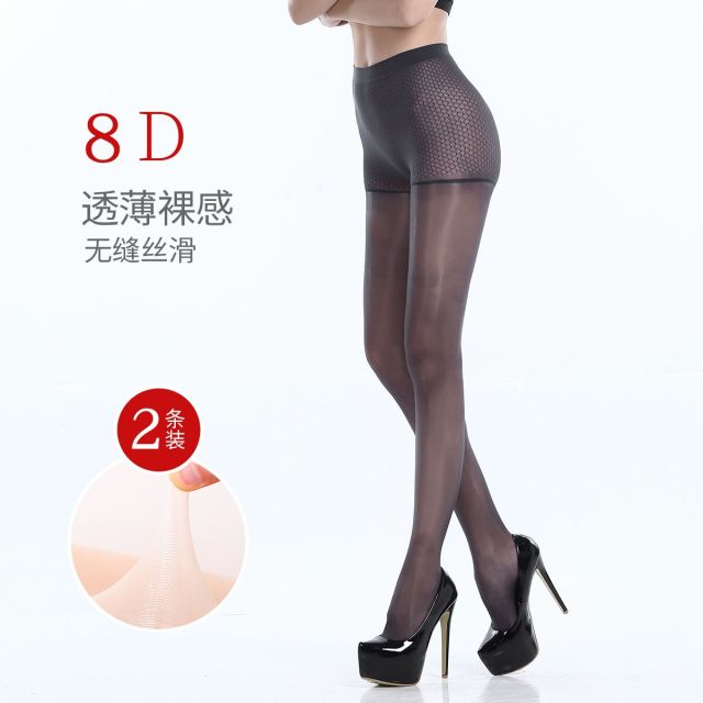 12878208.古今2条装 8D SPA 360度无缝超透面膜连裤袜