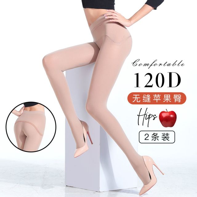 12878333.古今2条装 120D无缝苹果臀高密细腻哑光连裤袜