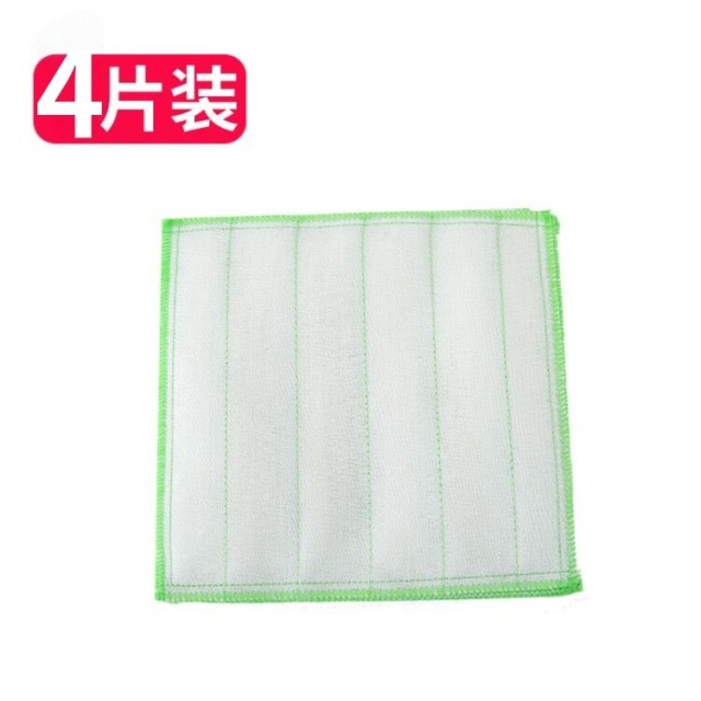 12844200.4片装30*30CM洗碗布不沾油家用加厚厨房专用吸水不掉毛清洁布去污擦桌家用