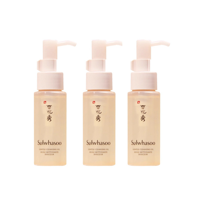 10674952.【韩国直邮】雪花秀顺行柔和洁颜油卸妆油50ml*3  有效期【2028年1月左右】