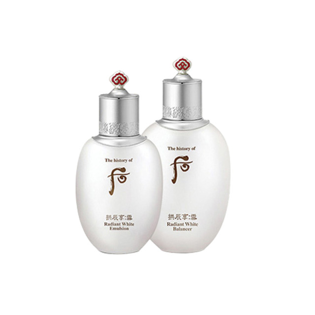 12745900.【韩国直邮】Whoo 后雪美白单品水150ml+乳110ml 有效期【2028年1月左右】