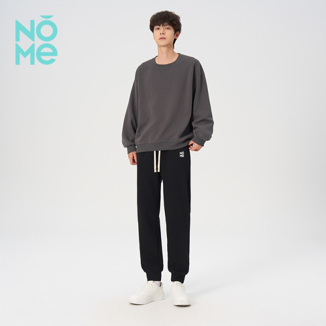 13152186.【重磅休闲卫裤 常规/加绒可选】NOME爆款简约高级感男女同款百搭束脚卫裤