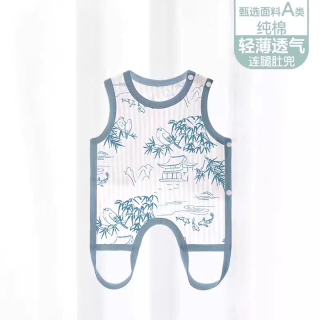 13640630.婴儿肚兜护肚夏季薄款宝宝新生儿纯棉防着凉肚兜春夏天神器儿童