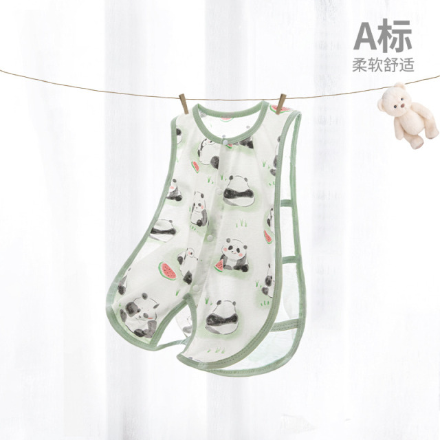 13640660.婴儿夏季衣服琵琶衣薄款新生儿连体衣服宝宝无袖背心哈衣爬服夏装