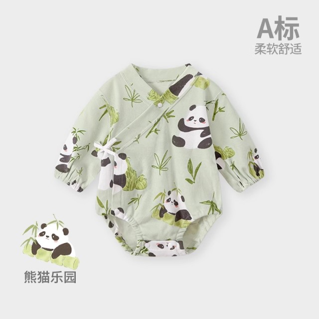 13640693.宝宝包屁衣春秋款衣服新生婴儿连体衣服纯棉睡衣早秋款男童三角哈