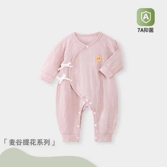 13640689.婴儿衣服春秋款宝宝连体衣春装新款纯棉男女童新生婴幼儿哈衣睡衣
