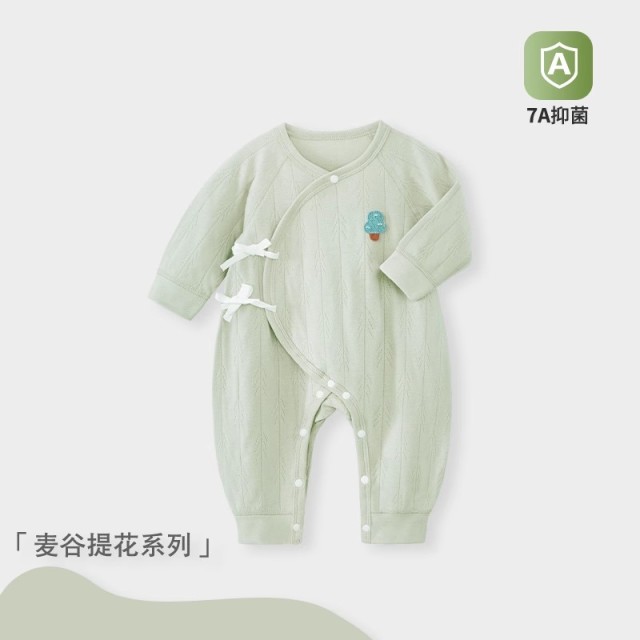 13640689.婴儿衣服春秋款宝宝连体衣春装新款纯棉男女童新生婴幼儿哈衣睡衣