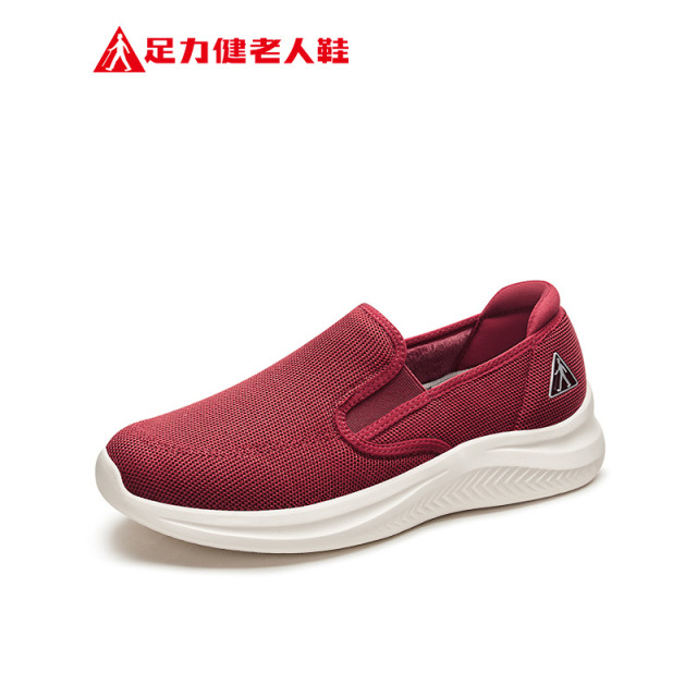 11067791.足力健老人鞋保暖布鞋轻便软底一脚蹬休闲鞋
