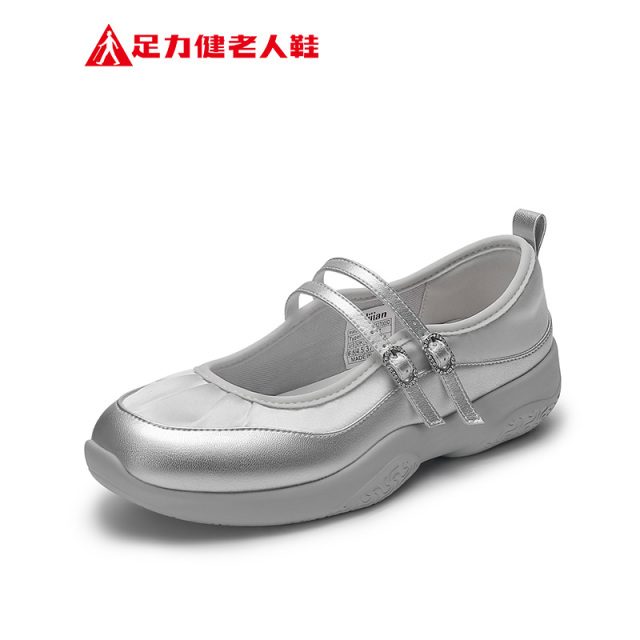 13350930.足力健春夏时尚玛丽珍鞋妈妈潮流复古女单鞋