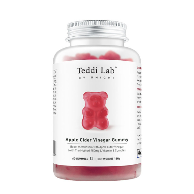 11163559.Teddilab by Unichi苹果醋小熊软糖60粒 苹果柠檬味(效期到28.5)