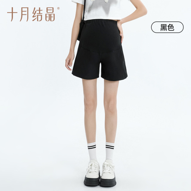 10608918.十月结晶孕妇短裤夏季薄款外穿高腰防走光宽松大码打底裤子夏装