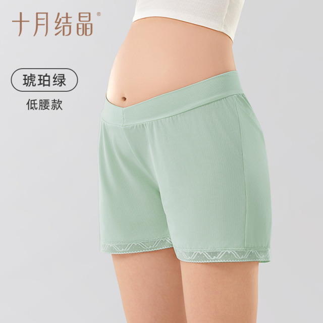 10610831.十月结晶孕妇安全裤防走光孕期打底裤短裤薄款2024新款孕妇装