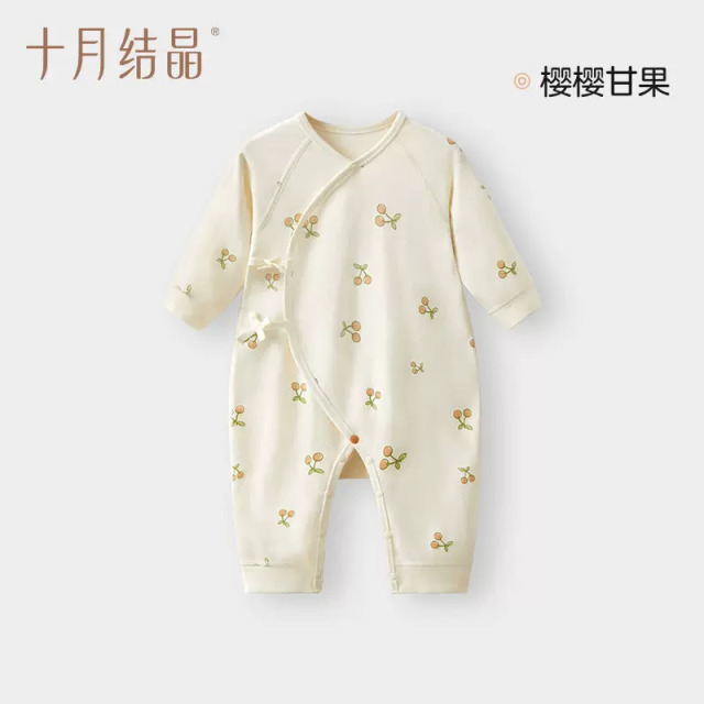 12045749.十月结晶 婴儿衣服初生婴幼儿连体衣夏季装满月百天宝宝哈衣和尚服
