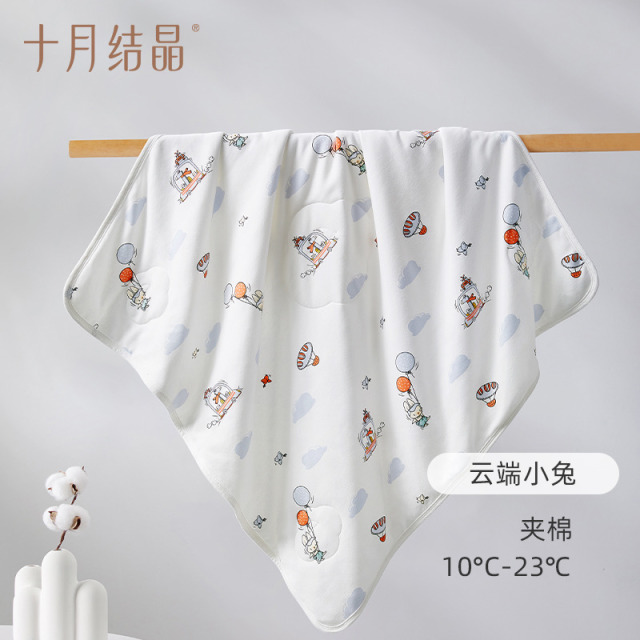 12045718.十月结晶新生婴儿包单秋冬夹棉初生宝宝产房全棉襁褓裹布包巾包被