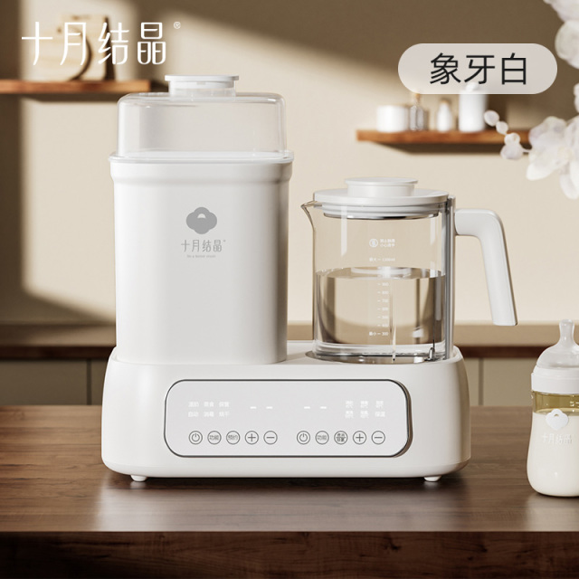 12045699.十月结晶恒温水壶婴儿专用调奶器家用奶瓶消毒器二合一体机带烘干