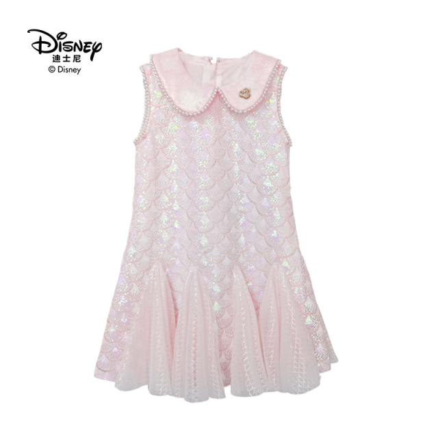 13641790.Disney/迪士尼夏季超仙亮片时尚连衣裙清凉夏日唯美人鱼公主裙(不含配饰)