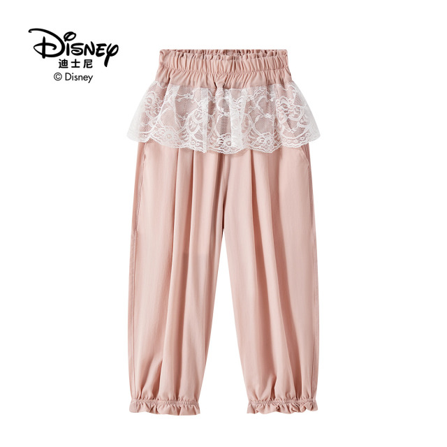 13642293.Disney/迪士尼米妮甜美蕾丝花边运动休闲百搭凉感束脚裤