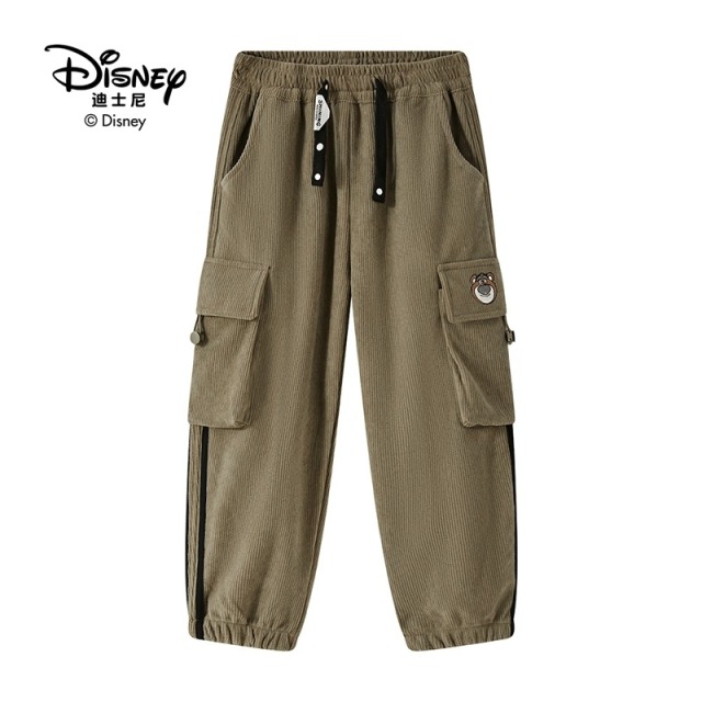 13642211.Disney/迪士尼男女同款多色复古松弛耐磨灯芯绒束脚裤