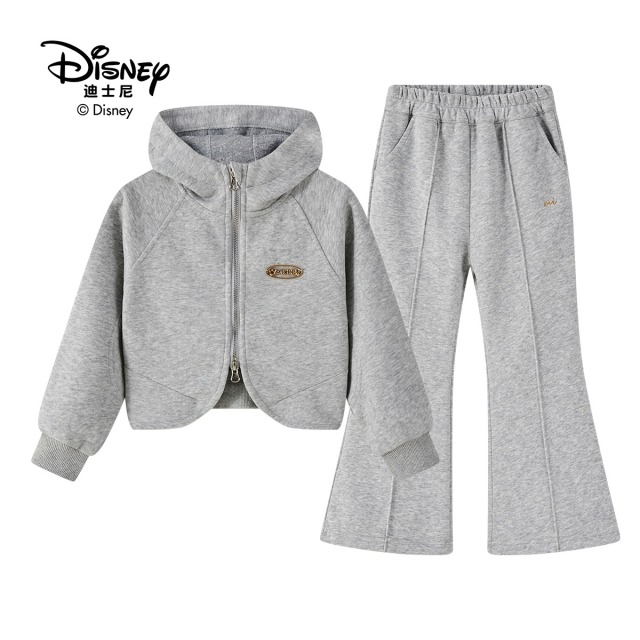 13642199.Disney/迪士尼童装儿童显高显瘦连帽休闲套装秋季外套卫裤