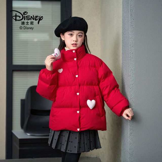 13642176.Disney/迪士尼女童美酷派对立体爱心多色可选羽绒服