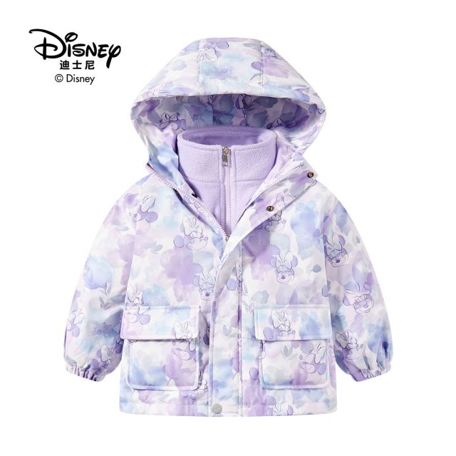 13642161.Disney/迪士尼儿童外套新款米妮卡通满印休闲童装