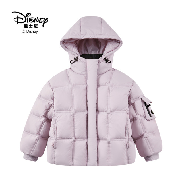13642159.Disney/迪士尼秋冬保暖羽绒服童装儿童加厚宽松连帽时尚中大童面包服【50绒】