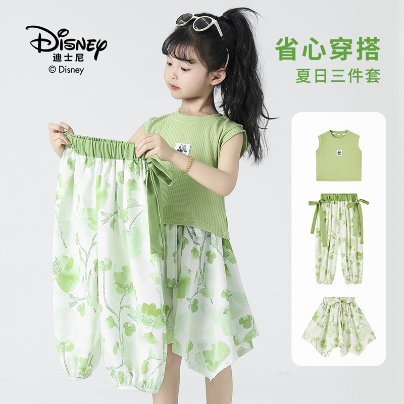 13642117.Disney/迪士尼夏日小清新田园无袖三件套省心穿搭