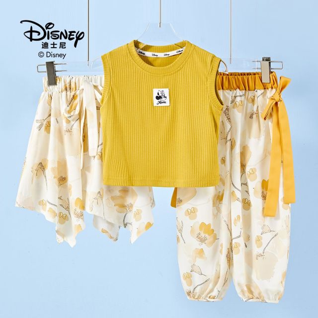 13642117.Disney/迪士尼夏日小清新田园无袖三件套省心穿搭