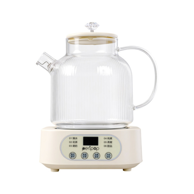 13428752.peripop小派派全玻璃多功能花茶壶ZM-Y12A