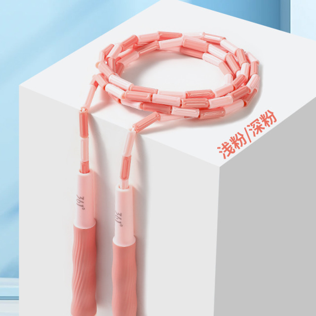 10624233.361度跳绳竹节跳绳学生考试训练专用可调节防滑跳绳成人健身跳绳