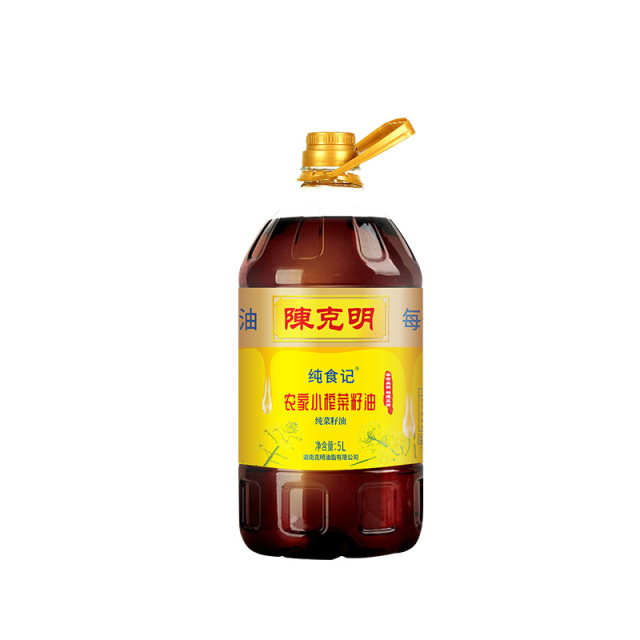 12729290.陈克明 非转基因物理压榨农家小榨菜籽油5L