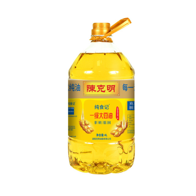 12738663.陈克明 非转基因一级大豆油4L