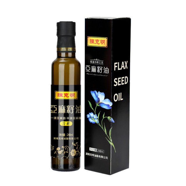 12739193.陈克明 一级物理冷榨高亚麻酸亚麻籽油高端食用油248ML
