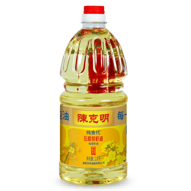 12740367.陈克明 非转基因一级物理压榨菜籽油1.8L