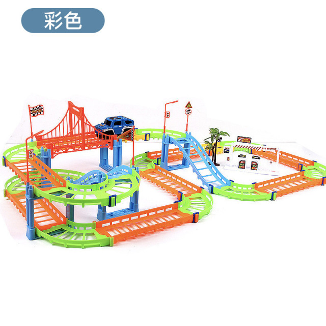 11993370.【清仓】汽车玩具轨道车大号城市高架桥模型34儿童滑行男孩过山车