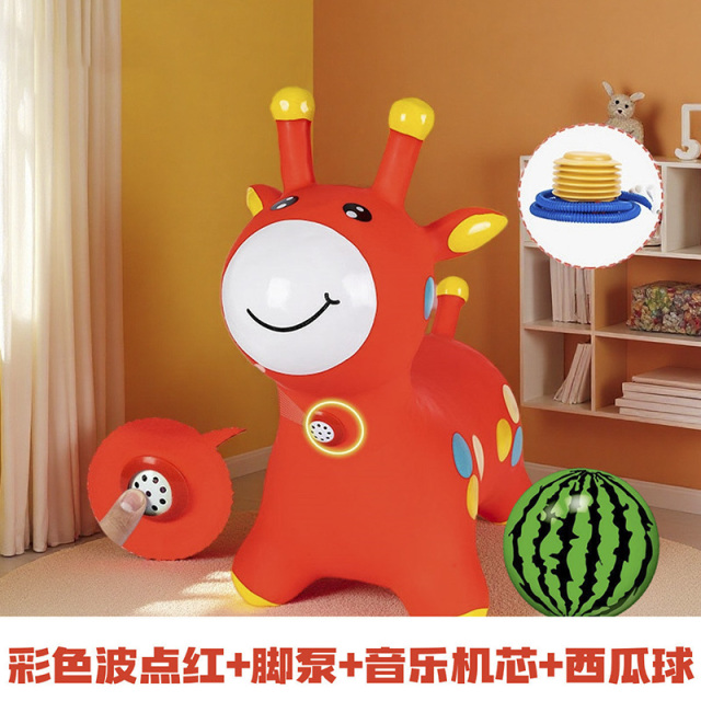 13783741.婴幼儿新款跳跳玩具可爱萌趣充气小鹿安全加大加厚防侧翻跳跳鹿坐骑玩具