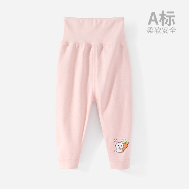 12570852.木木屋新款婴儿裤子秋季外出休闲裤冬季纯棉打底大屁屁裤宝宝高腰秋裤儿童护肚长睡裤