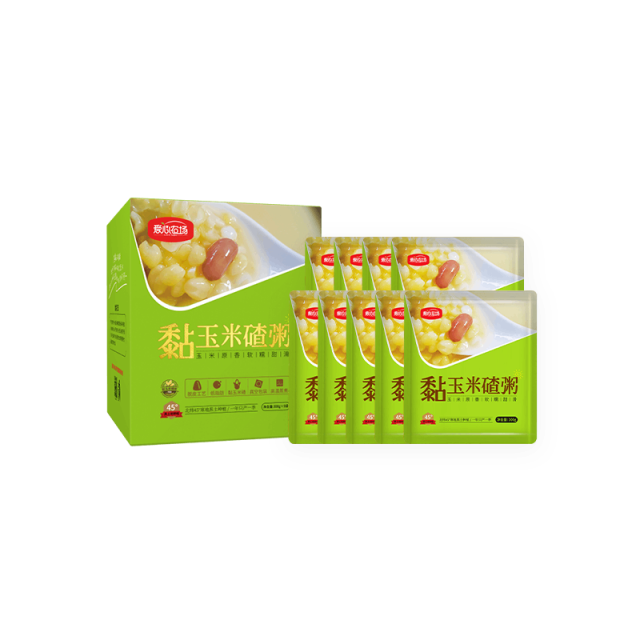13503824.【熟】东北速食黏糯玉米碴粥300克*9袋 早餐