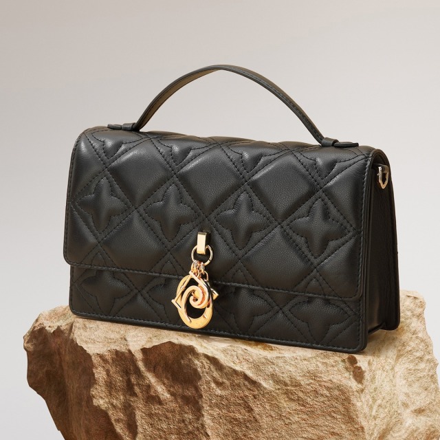 12620727.皮尔·卡丹 包包女包菱格包简约百搭单肩包斜挎包通勤时尚品牌手提包包