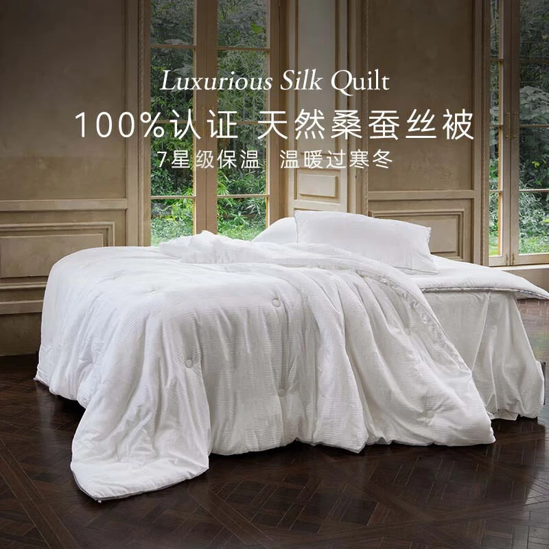 12689535.艾美家秋冬云感暖柔桑蚕丝被加厚保暖被芯恒温秋冬被芯