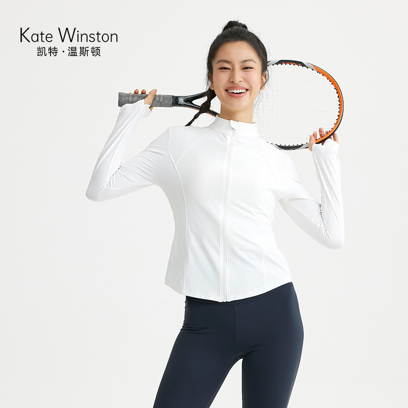 12373709.【液氨云感T系列】凯特温斯顿Kate Winston X CUALOK 立领开衫修身舒适外套