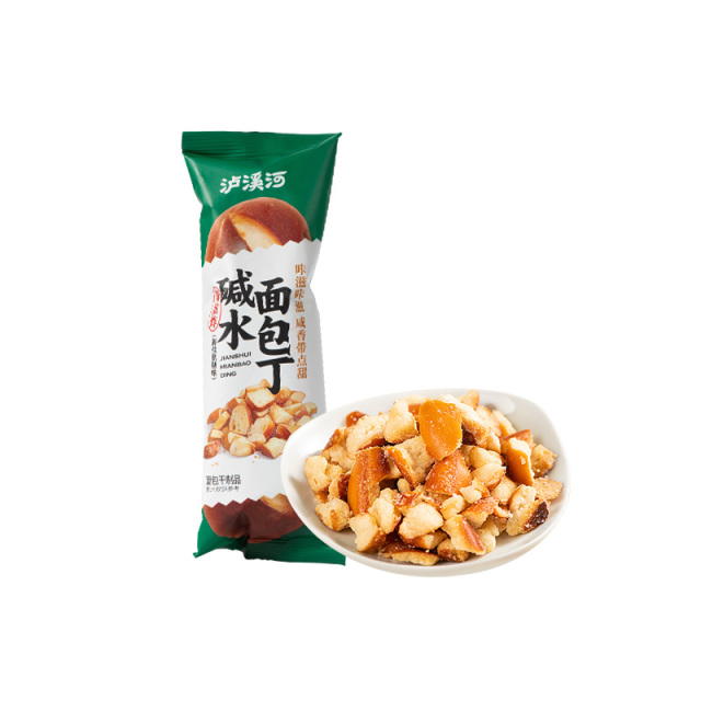 12711128.【酥酥脆脆 健康非油炸】泸溪河碱水面包丁海盐焦糖味35g*12袋