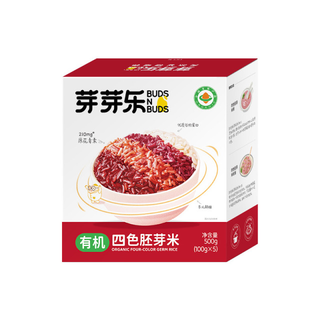 12122508.【买2盒发3盒】芽芽乐有机四色胚芽米500g(100g*5袋)