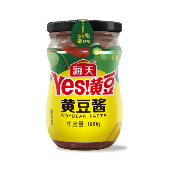 13409004.海天YES黄豆酱800g 非转基因黄豆发酵